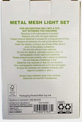 Pineapple Metal Mesh LED String Light Set 10 Lights Copper – 3 SETS | 30 LED’s