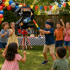 Race Car Number 2 Piñata 16” Second Birthday Party Decoration Fast Theme Kids