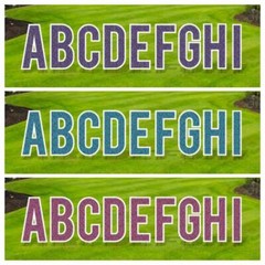 18” Alphabet Yard Sign Letters, Bebas Font, 26pc Yard Card Business, 52 Stakes