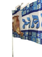 Happy Hanukkah Long Banner Large Polyester Flag Indoor Outdoor Decoration