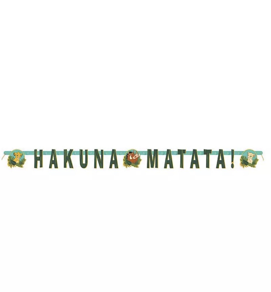 LION KING Simba Hakuna Matata JOINTED BANNER ~ Birthday Party Supplies Decor