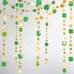 Cheerland St Patricks Day 4 Count (Pack of 1), Clover and Circle Garland