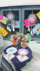 Mexican Party Banner Cinco de Mayo Fiesta Decor 13ft Paper Pennant Bunting
