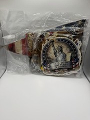 USA 250th Anniversary Party Decorations Patriotic 1776-2026 Banner Swirls Decor