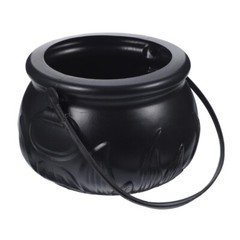 Halloween Cauldron Cast Black Cauldron Kettle Candy Bowl Iron Witches Wizard