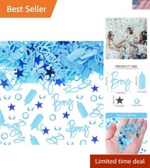 1000 Pieces Baby Shower Confetti – Baby Shower Decorations Blue Boy Table Sca…
