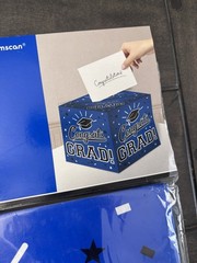 Congratulations Graduation – New Congrats Grad Card Holder Box , Blue/ White