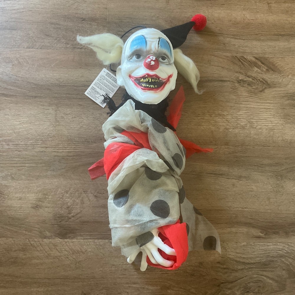 Halloween Scary Clown Hanging Decor Poseable Arms Halloween Props Door Wall #B