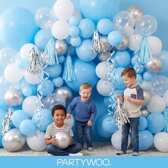 Light Blue Balloons 127pcs Different Sizes Pack of 36 18 12 10 5 Inch Baby Pa…