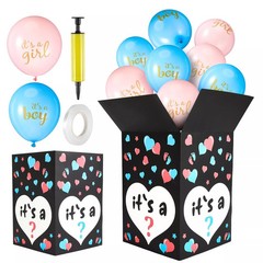 IREER GENDER REVEAL BALLOON BOX WITH 16 LATEX BABY BALLOON – YUA-IREER-1078