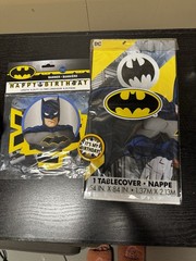 Batman Birthday Tablecloth And Birthday Banner!