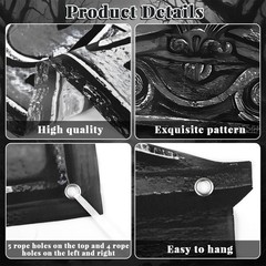 3 Pcs Halloween Cemetery Archway Halloween Cemetery Door Banners Decorations …