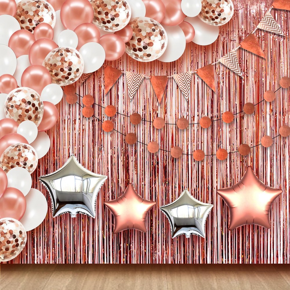 KatchOn, Rose Gold Graduation Decorations 2025 – Pack of 130 | Rose Gold 2025…
