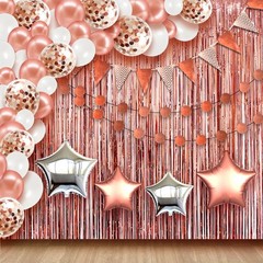 KatchOn, Rose Gold Graduation Decorations 2025 – Pack of 130 | Rose Gold 2025…