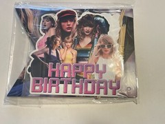 Taylor Swift Happy Birthday Party Supplies with Backdrop Banner Cupcake Topper
