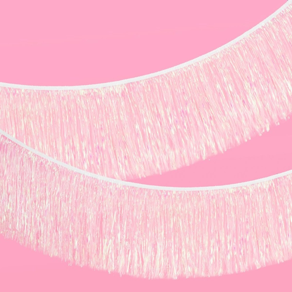, White Iridescent Fringe Banner – 5 Ft. | Bachelorette Party Decorations, Bi…