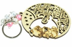 Wood key chain baptism first communion, Recuerdos de Bautizo y 1ra communion