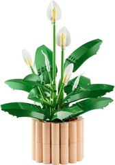 LEGO 11504 Botanicals Peace Lily – Artificial Potted Plants Set for Adults – …