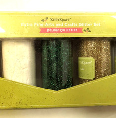 Kitty Kraft Arts Crafts Glitter Holiday Christmas 5 Color Pack – Sprinkle Top