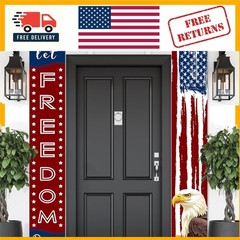Vivid Independence Day Welcome Banner 70.8″L x 11.8″W – Durable Polyester Design