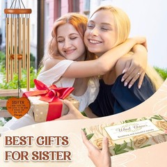 Sister Gifts 25.6 Inch Wind Chimes Garden Decoration Birthday Graduation