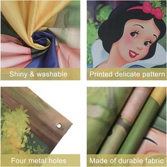 Princess Backdrop, 7×5 FT Banner & Background for Girls’ Birthday Party Theme…