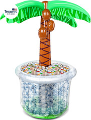 60″ Inflatable Palm Tree Cooler, Beach Theme Decor, Pool Party Decorations, Luau