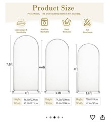 Purple Arch Backdrop Panels 2.6x6ft Wedding Photo Booth Decor