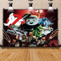Ghostbusters Backdrop Birthday Party Decoration Ghost Photo Background Banner