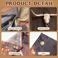 Western Cowboy Backdrop, Western Party Decorations Photography Background for…