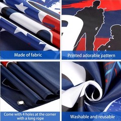 Large 118×19 Inch ‘God Bless America’ Banner with 35 Balloons for 4th of July