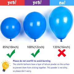 100PCS 12 Inch Rainbow Latex Balloons, Assorted Colors Party Balloons Bulk Pa…