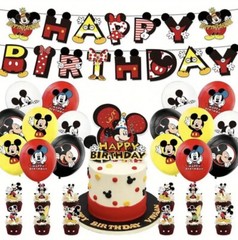 Mickey Mouse Birthday Party Decorations, Party Supplies Banner