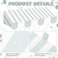 Lightweight 3D Carnival Awning Decorations – Perfect for Classrooms and Parties