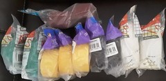 Lot 10+ Vintage Party Streamer Crepe Paper New Yellow Burgundy Green White Black