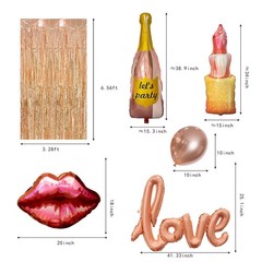 Rose Gold Birthday Decorations Set for Women,Happy Birthday Letter Balloon Ba…