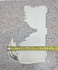 Vintage White Kitty Cat Honeycomb Table Centerpiece