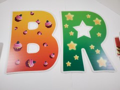 Happy Birthday Yard Signs w/Stakes 16” Large Size Letters Includes Numbers