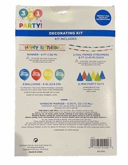 321 Party Decorating Kit Includes All You Need To Celebrate A Birthday, New