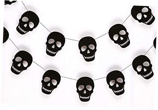 Seyal Black Skull Garland – Birthday Decorations,Party Decorations,Party