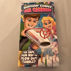 Birthday Candle Air Cannon, Safe, Fun Way to Blow Out Candles, Reusable – NEW!