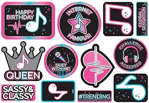 Internet Famous Pop Music Dance Girl Kids Birthday Party Wall Decoration Cutouts