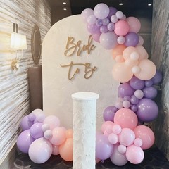 Pastel Pink and Purple Balloons, Princess Pearl Light Pink Purple Orange Late…
