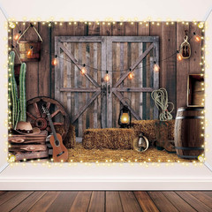 13 X 6 Ft Western Party Backdrop Western Cowboy Party Decoration Wild West Decor