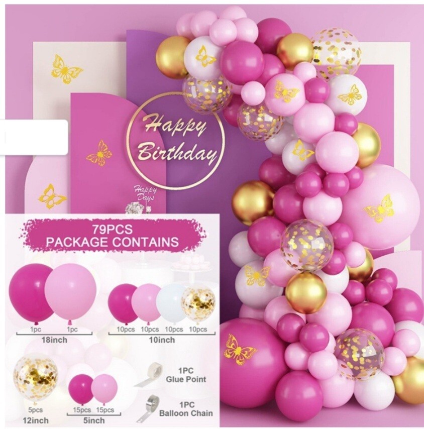 Birthday Baloon Garland