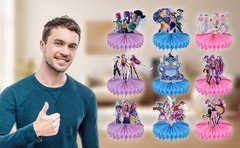 9pcs Demon Movie Hunters Honeycomb Table Centerpiece,Demon Movie Hunters Birt…