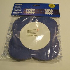 Garland Bavarian Royal Blue & White Paper/Crepe