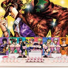 JoJo’s Bizarre Adventure Party Decorations Birthday Backdrop Banner Vinyl 7x5ft