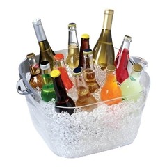 Large Square Party Tub Gatherings & Events Fast Shipping 4.35 lbs New