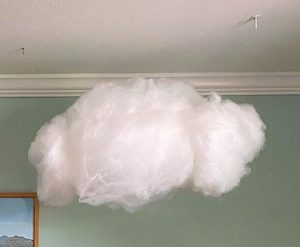 Hanging Artificial Cloud , 3D Cloud Decorative Nursery, Party Decor, Prop